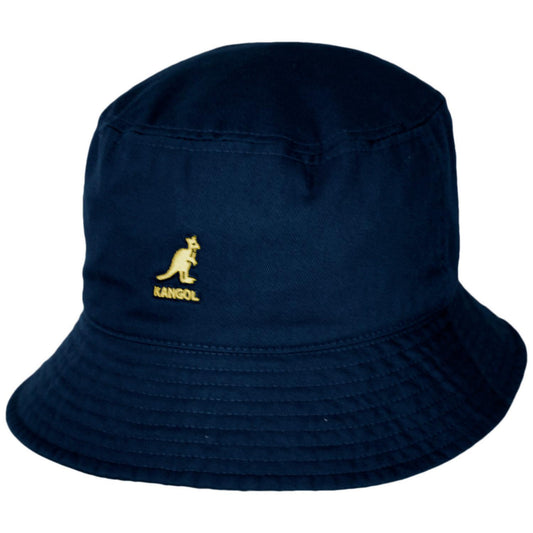 Kangol | Washed Cotton Bucket Hat | 185701 | lead | NAVY