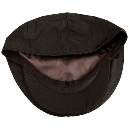 Jaxon Hats | Waxed Cotton Ivy Cap | 167742 | under | BROWN