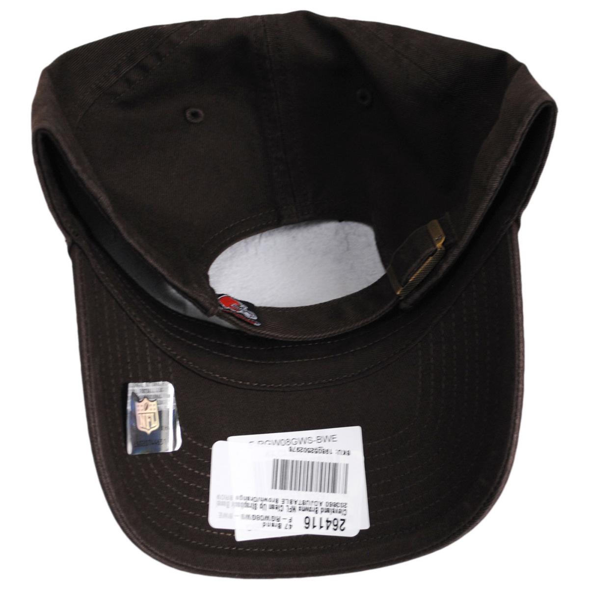 47 Brand | Cleveland Browns NFL Clean Up Strapback Baseball Cap Dad Hat | 203860 | under | BROWN