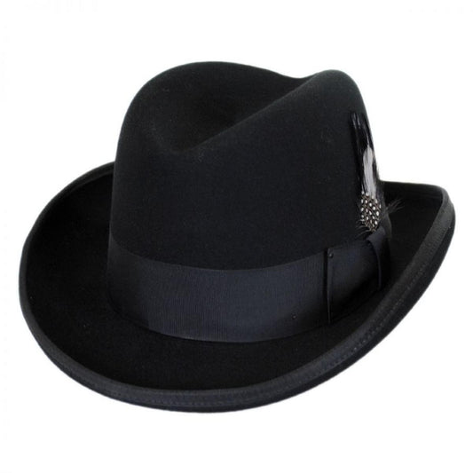 Bailey 1922 | Heritage Wool Felt Godfather Hat | 130052 | lead | BLACK