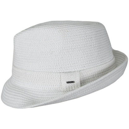 Bailey 1922 | Billy Braided Toyo Straw Fedora Hat - Classic Colors | 127843 | profile | WHITE