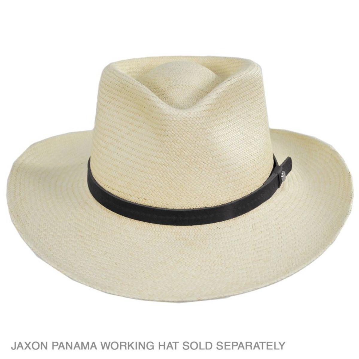 Shield Star Debossed Vegan Leather Hat Band