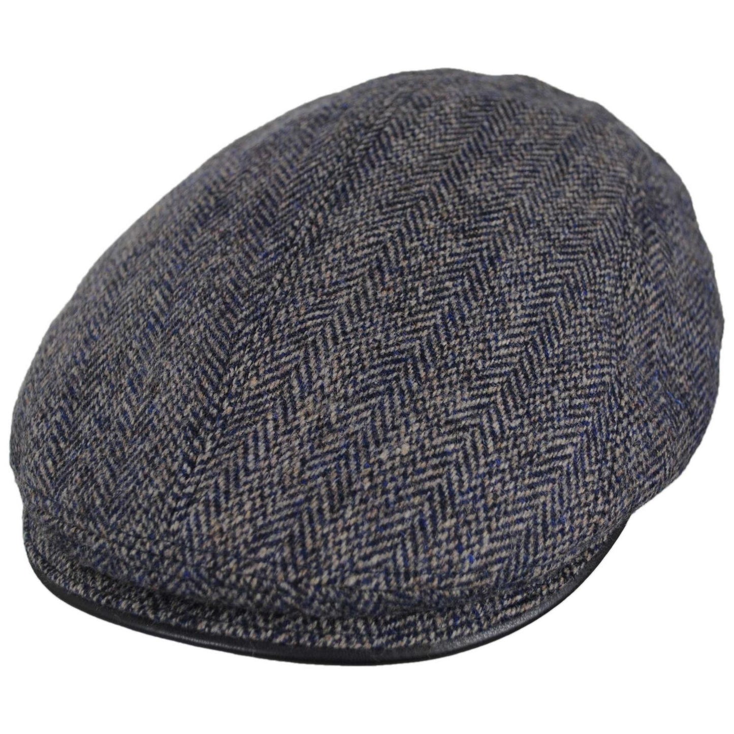 Scala | Dillon Wool Blend Herringbone Ivy Cap | 160164 | lead | NAVY