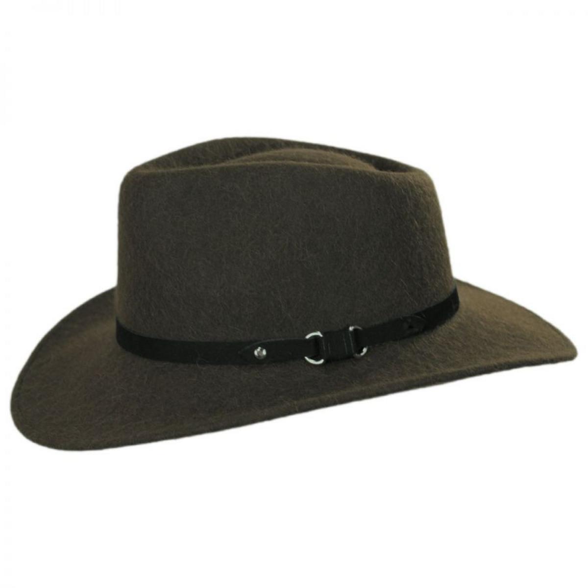 Bigalli | Melbourne Alpaca and Wool Felt Outback Hat | 131417 | profile | MOSS