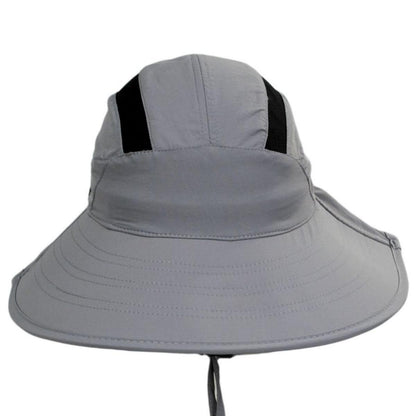 Scala | Natalie Nylon Trail Hat | 106435 | front | SLATE