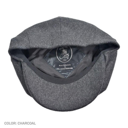 City Sport Caps |  Loden Wool Newsboy Cap | 175010 | under | CHARCOAL