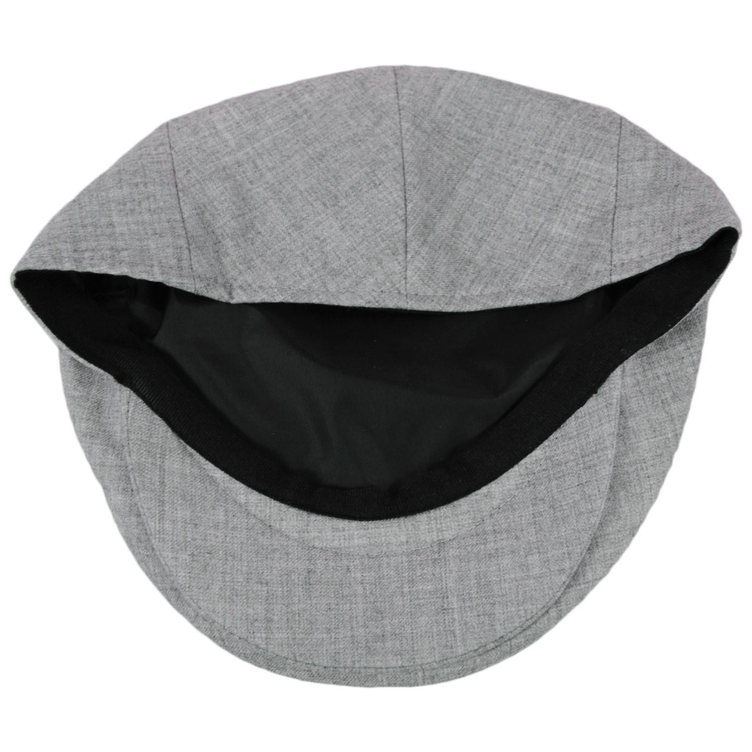 Baskerville Hat Company | Kensington Wool Twill Ivy Cap | 167666 | under | HEATHER GREY