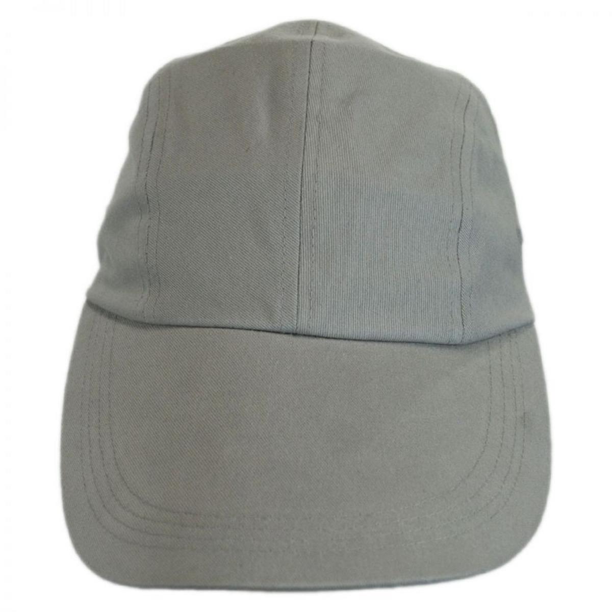Village Hat Shop | VHS Long Bill Adjustable Baseball Cap | 222440 | front | GREY