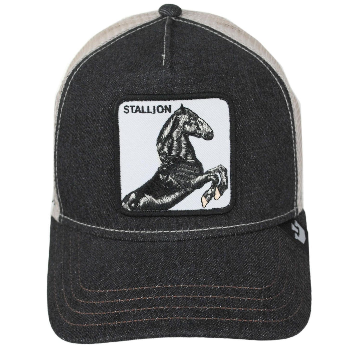 Goorin Bros | Stallion Mesh Trucker Snapback Baseball Cap - Denim Blue | 200373DB | front | DENIM