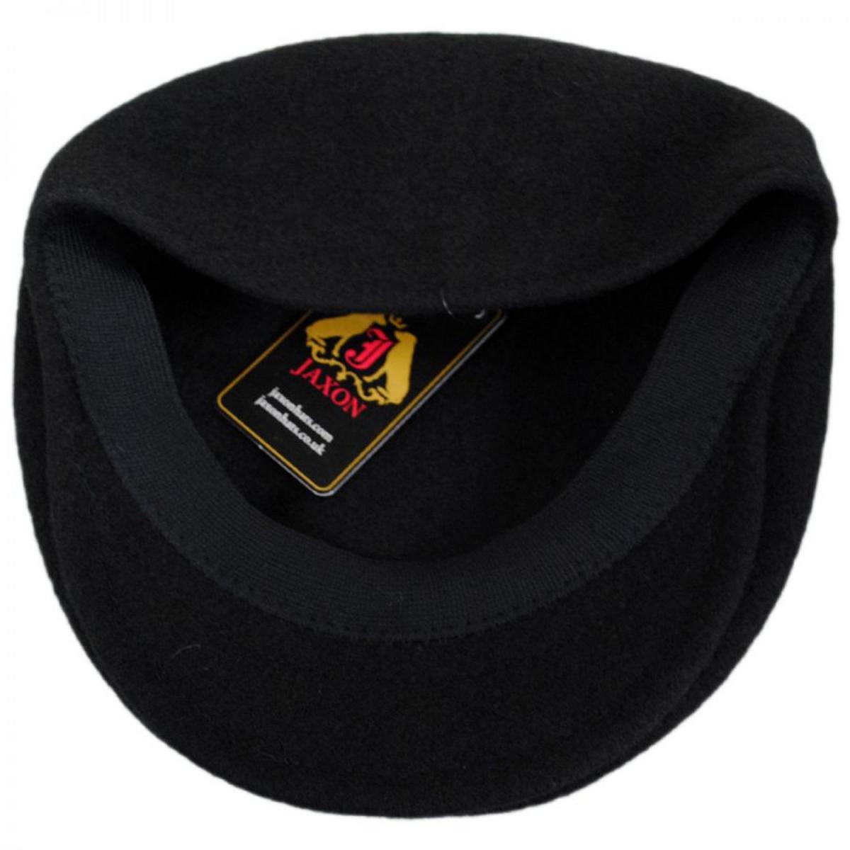 Jaxon Hats | Genuine Wool Ivy Cap | 168201 | under | BLACK