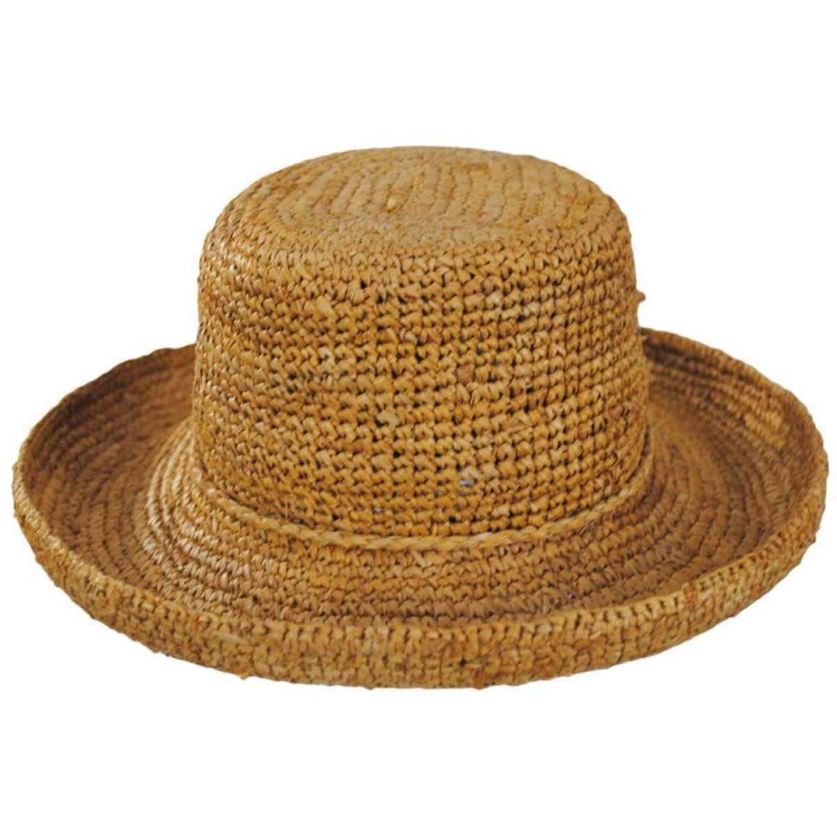 Twisted Raffia Straw Boater Hat