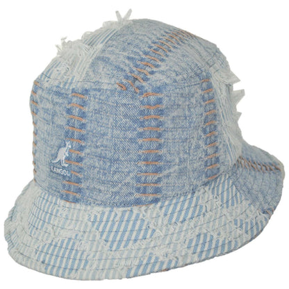 Kangol | Patchwork Mashup Denim Cotton Bucket Hat - Spring Collection | 185777SS | lead | FADED BLUE