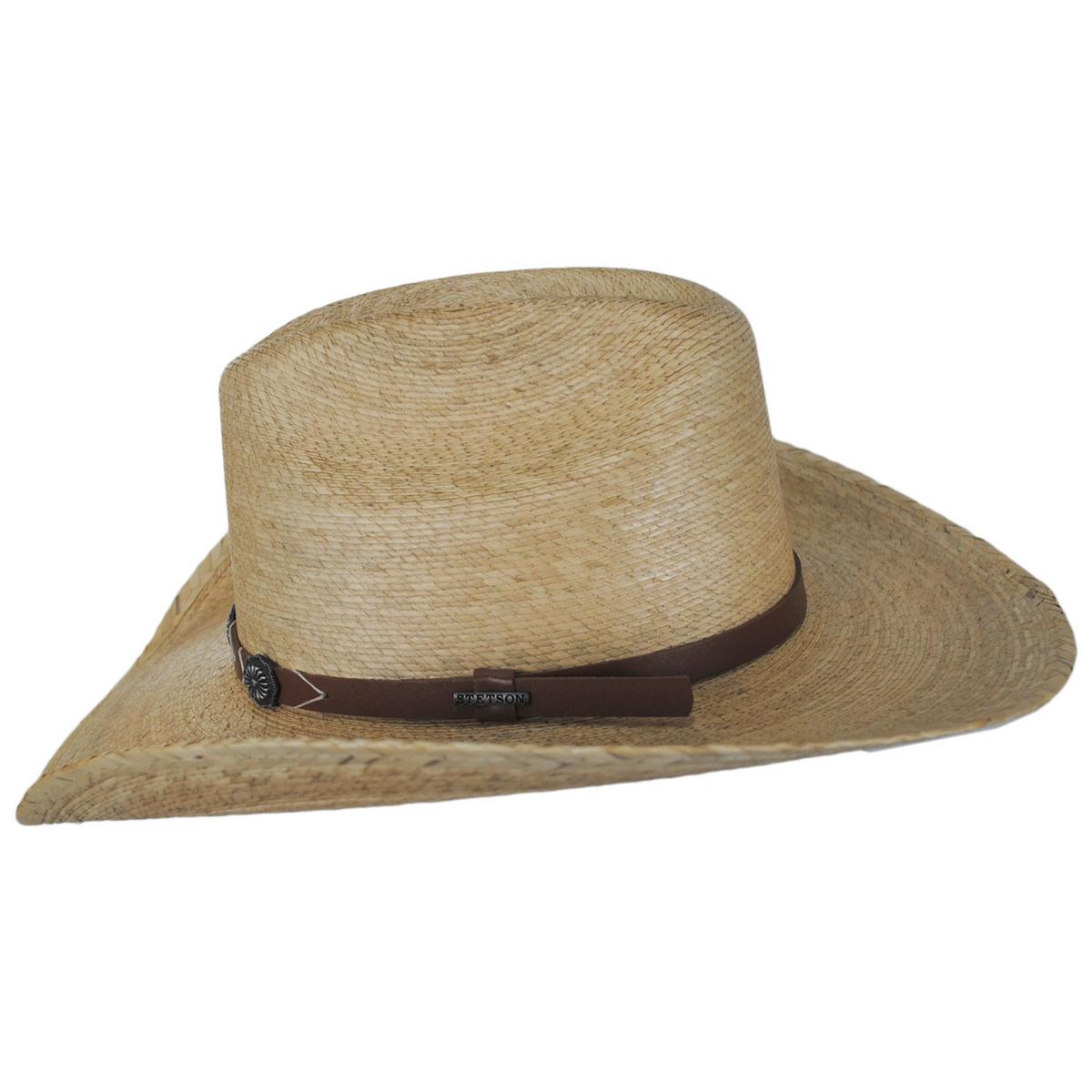 Stetson | Cowhand Palm Leaf Straw Western Hat | 127051 | profile | TOASTED PALM
