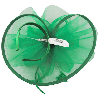 Sophia | Floral Mesh and Ribbon Fascinator Hat | 122905 | under | GREEN