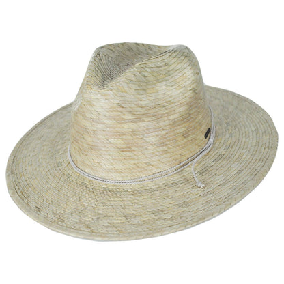 BRIXTON HATS | Blake Palm Straw Fedora Hat | 128366 | lead | NATURAL