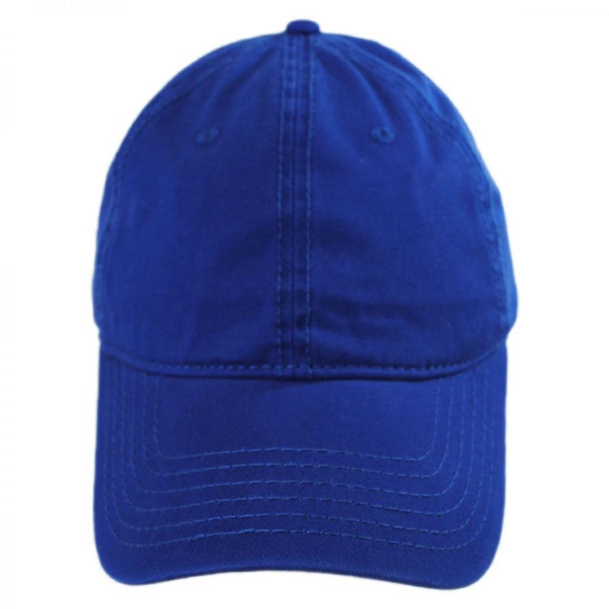 Otto | LoPro Washed Cotton Twill Strapback Baseball Cap Dad Hat | 201407 | front | ROYAL BLUE