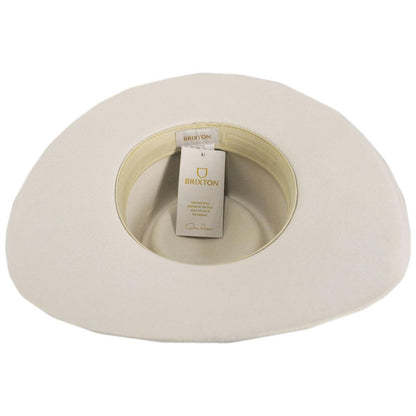 BRIXTON HATS | Marlow Wool Felt Rancher Fedora Hat | 135666 | under | OFF WHITE