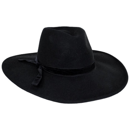 Scala | Calista Wide Brim Wool Felt Fedora Hat