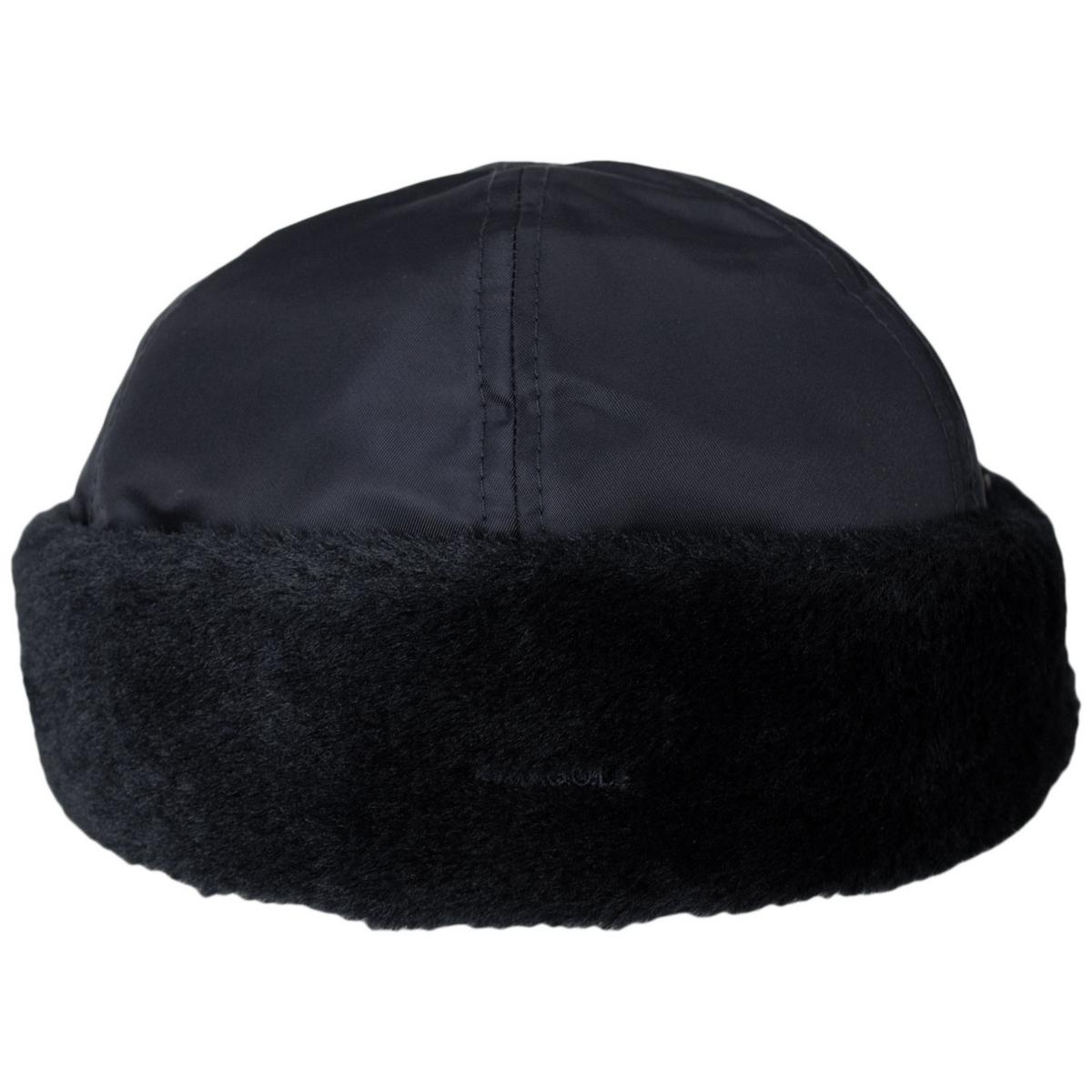 Kangol | Aviator Watch Skull Cap Beanie Hat | 500439 | front | BLACK