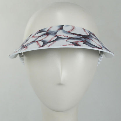 The Incredible Sunvisor | Springlace Baseballs Sunvisor | 196372 | front | WHITE