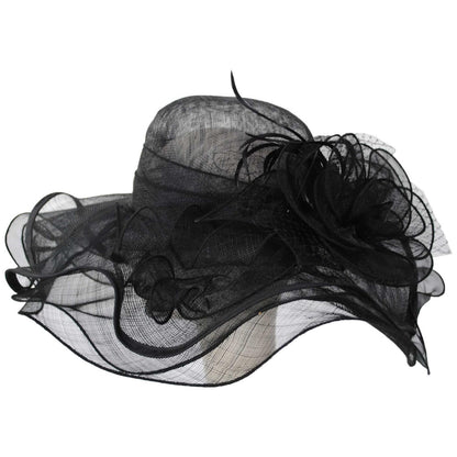Something Special | Magnolia Sinamay Straw Swinger Hat | 121360 | profile | BLACK