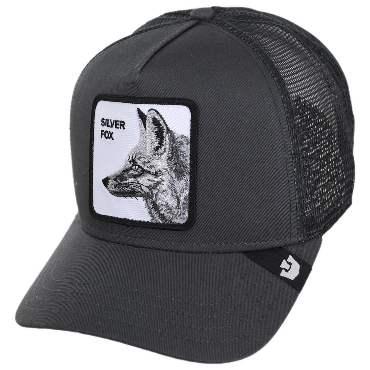 Goorin Bros | Silver Fox Mesh Trucker Snapback Baseball Cap | 200425 | lead | OIL