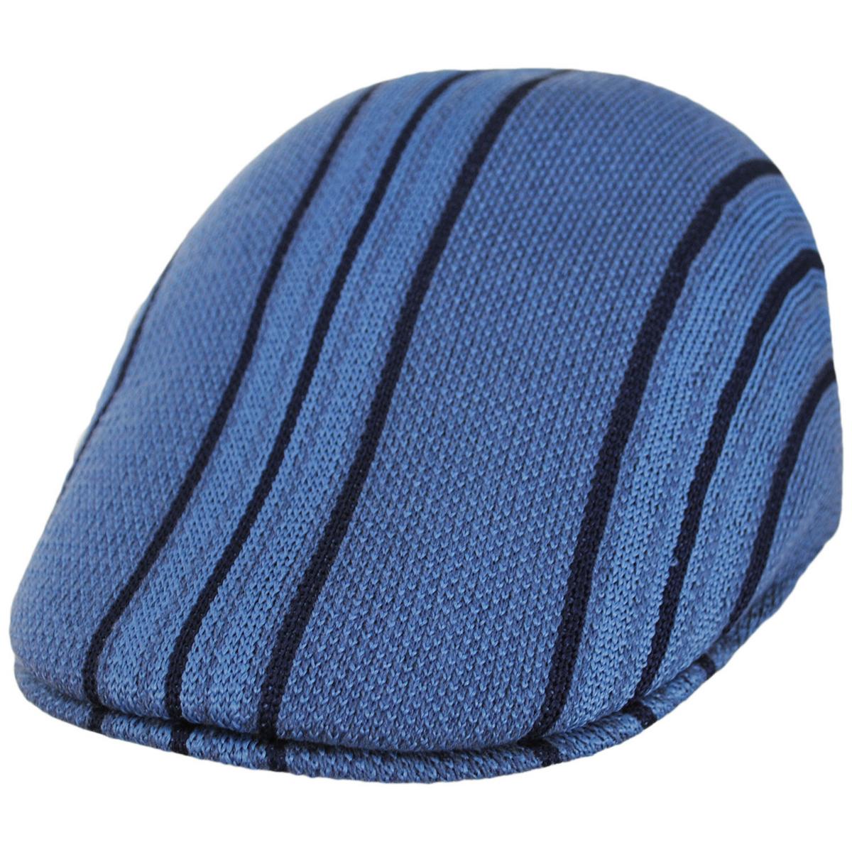 Kangol | Don Stripe 507 Knit Ivy Cap | 161029 | lead | DENIM BLUE