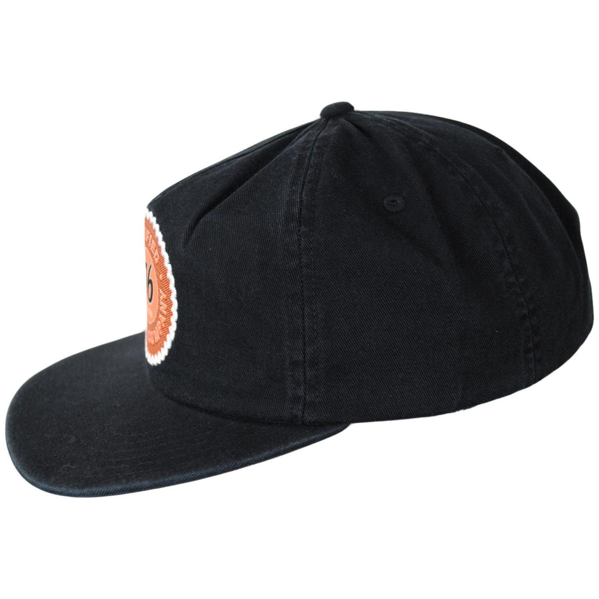 BRIXTON HATS | 76 Certified Cotton Snapback Baseball Cap | 201697 | profile | WASHED BLACK