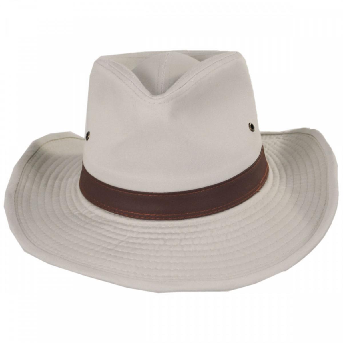 Cotton Twill Outback Fedora Hat – Village Hat Shop