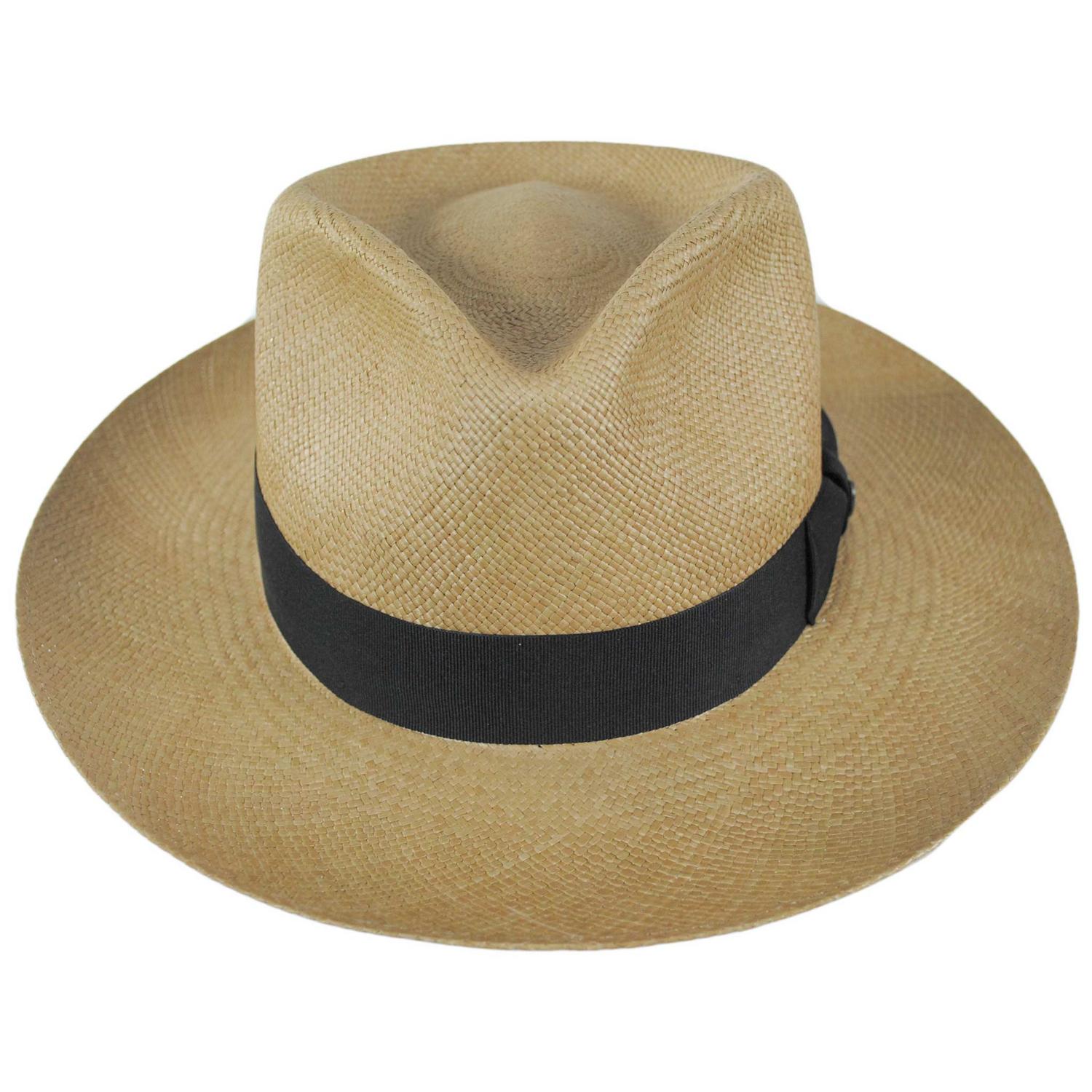 Jaxon Hats | Slicker Grade 8 Panama Straw Fedora Hat | 127151 | front | SAGE
