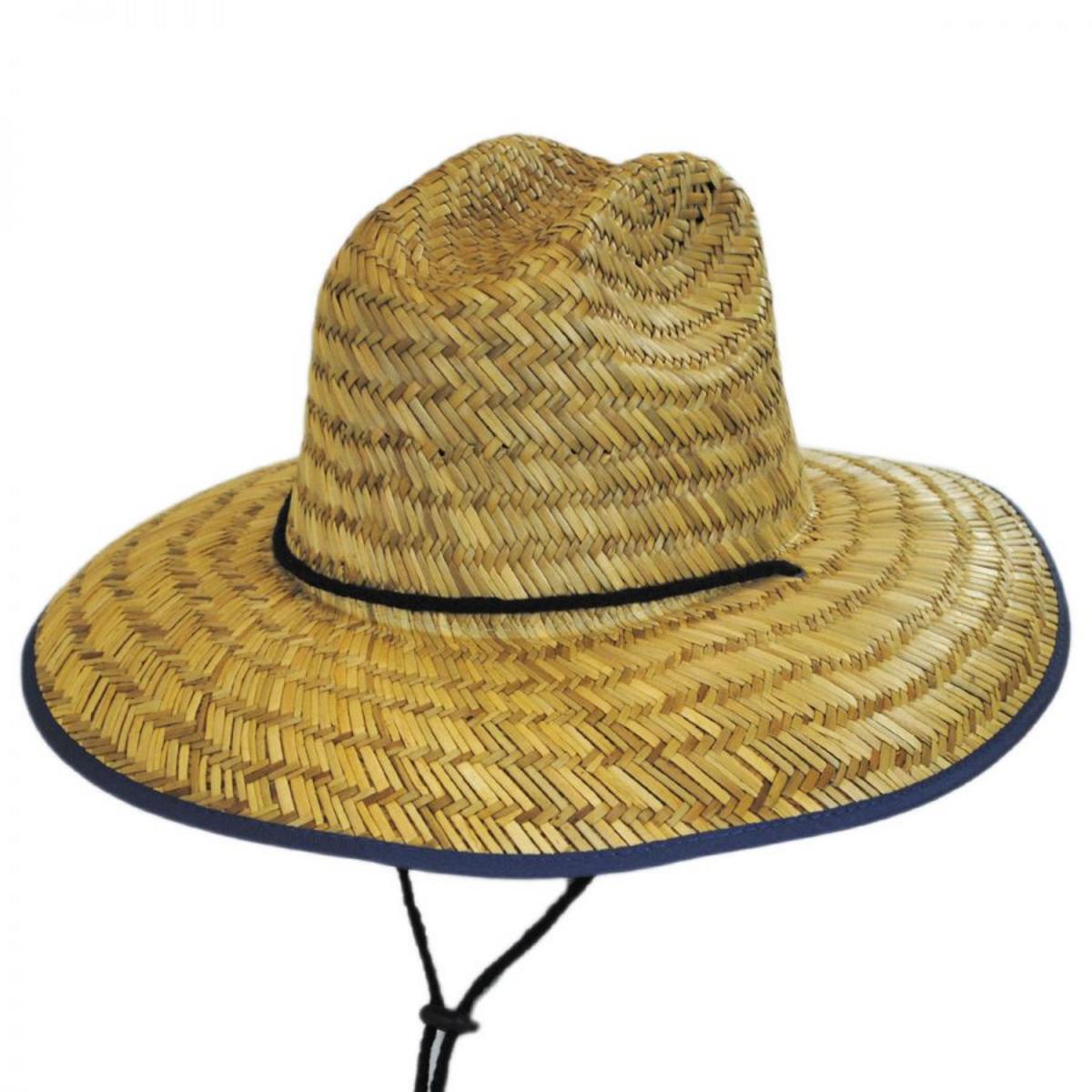 Dorfman Pacific | USA Flag Underbrim Lifeguard Hat | 126154 | lead | NATURAL