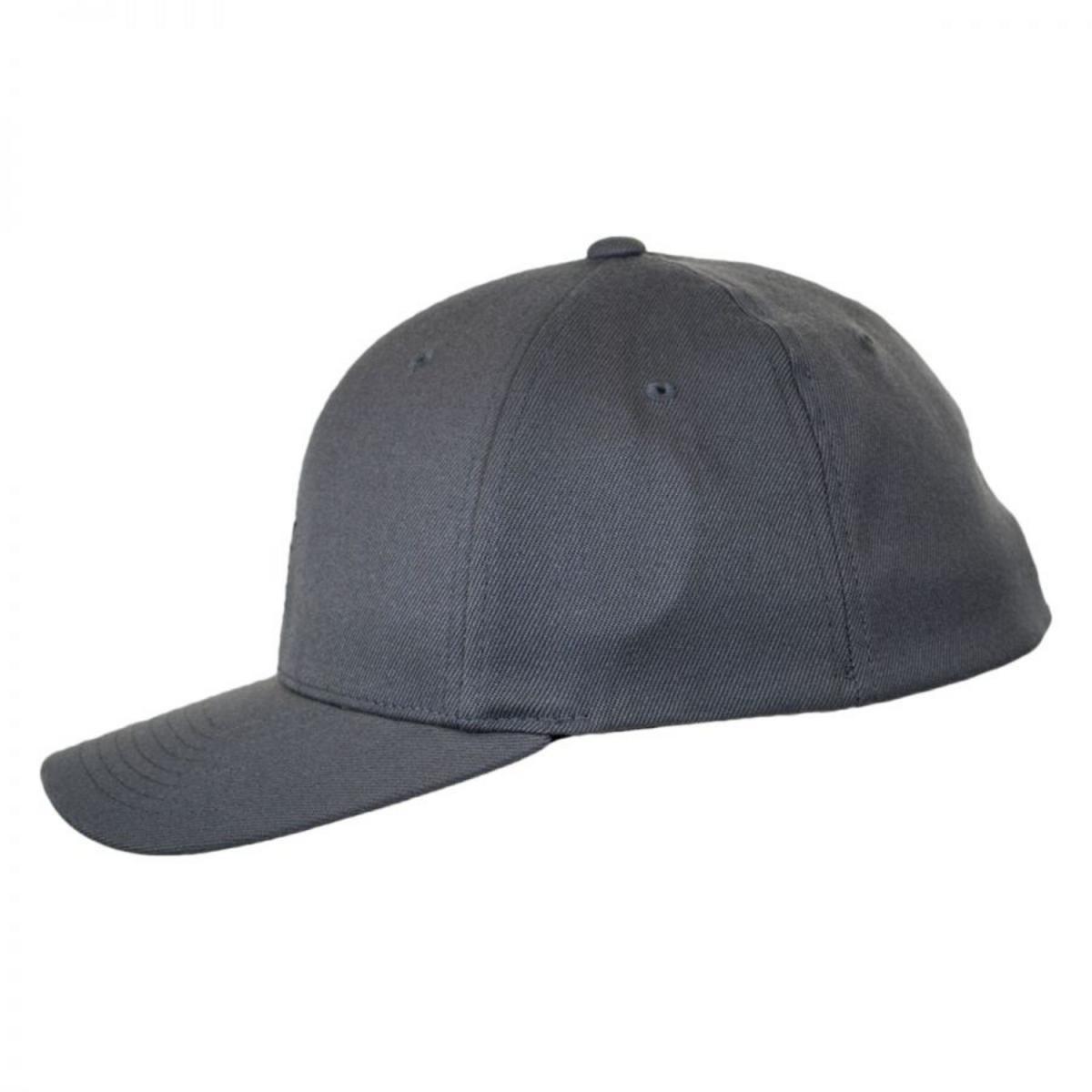 Kangol | Logo Wool FlexFit Fitted Baseball Cap | 201104 | profile | DARK FLANNEL