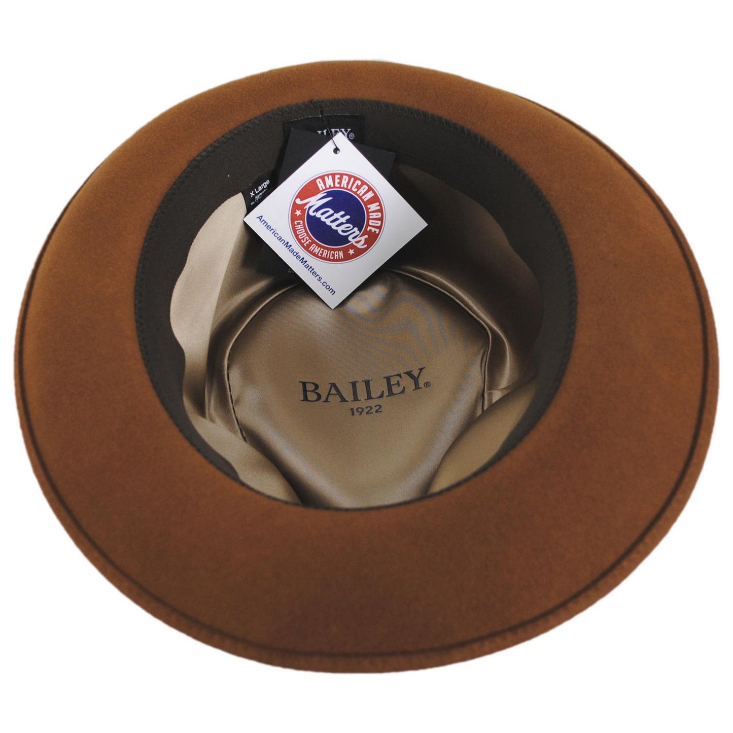 Bailey 1922 | Wilmore Elite Wool Felt Fedora Hat | 130105 | under | WHISKEY