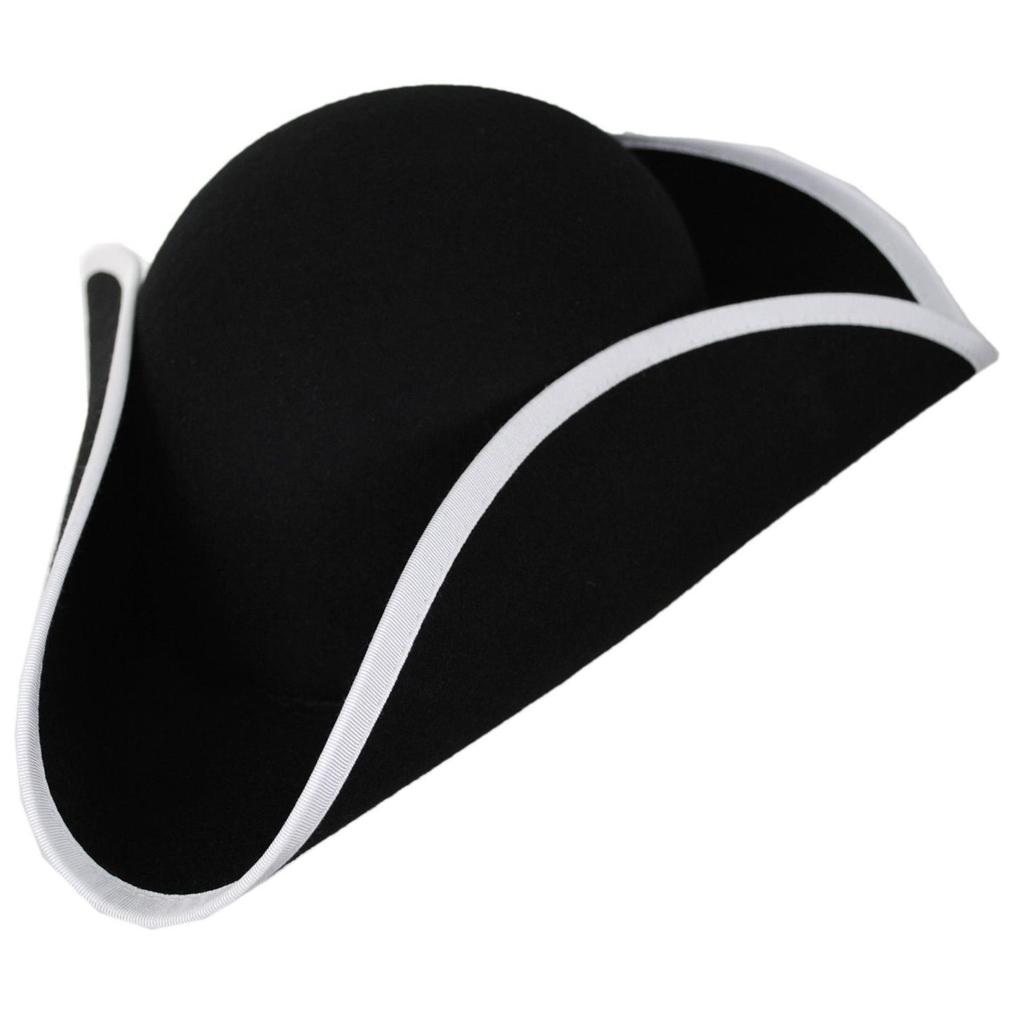 Jaxon Hats | Made in the USA - Classics Wool Felt Tricorn Hat | 191720 | lead | BLACK