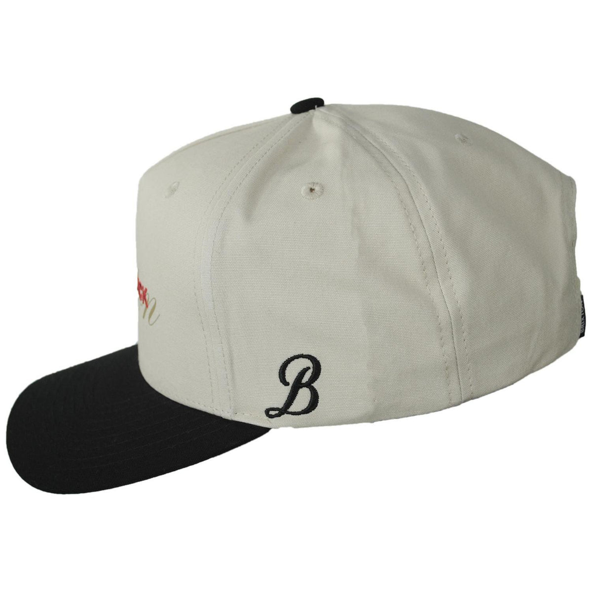 BRIXTON HATS | Wish Me Luck Cotton Snapback Baseball Cap | 201736 | profile | WHITECAP/BLACK