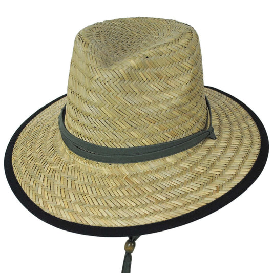 Dorfman Pacific | Rush Straw Outback Hat | 126042 | lead | NATURAL