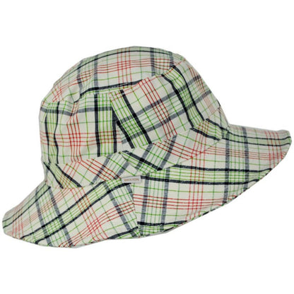 Petra Plaid Cotton Packable Bucket Hat