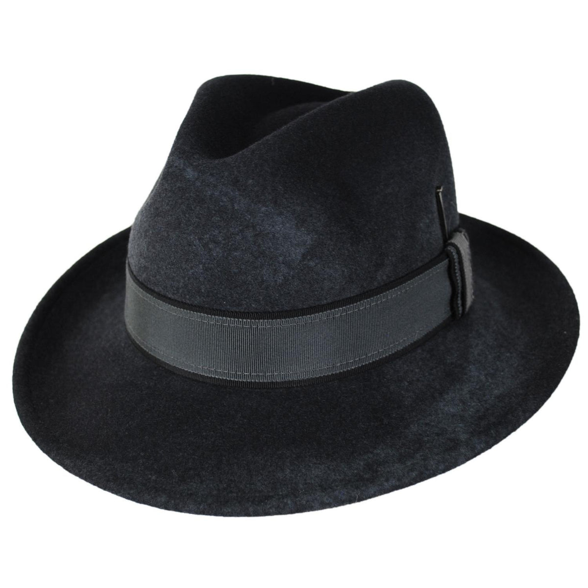 Bailey 1922 | Rawn Wool LiteFelt Fedora Hat | 133312 | lead | ELEPHANT GREY SWIRL