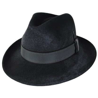 Bailey 1922 | Rawn Wool LiteFelt Fedora Hat | 133312 | lead | ELEPHANT GREY SWIRL