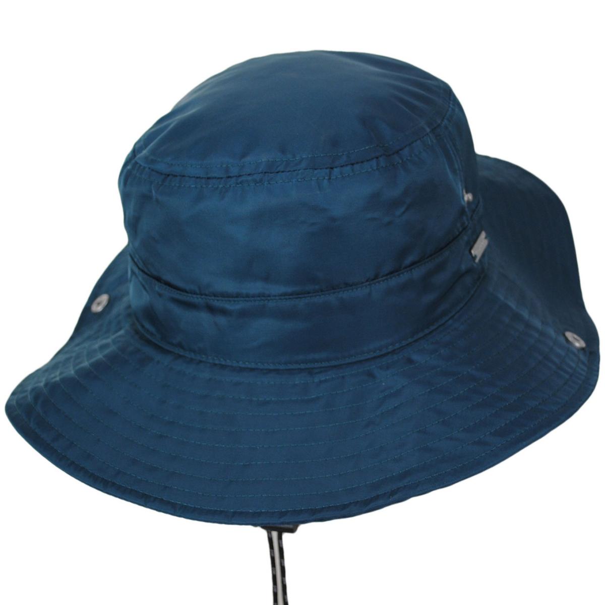 Kangol | Flux Gorpcore Nylon Bucket Hat | 185829 | lead | DEEP TEAL BLUE