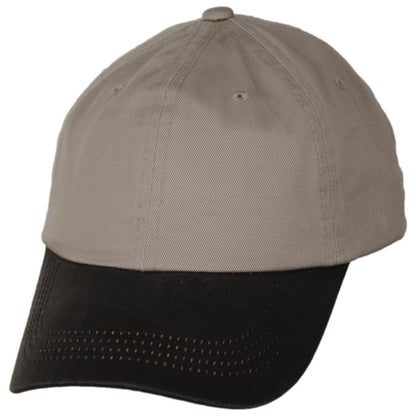 Dorfman Pacific | Weathered Cotton Bill Baseball Cap | 200191 | lead | KHAKI