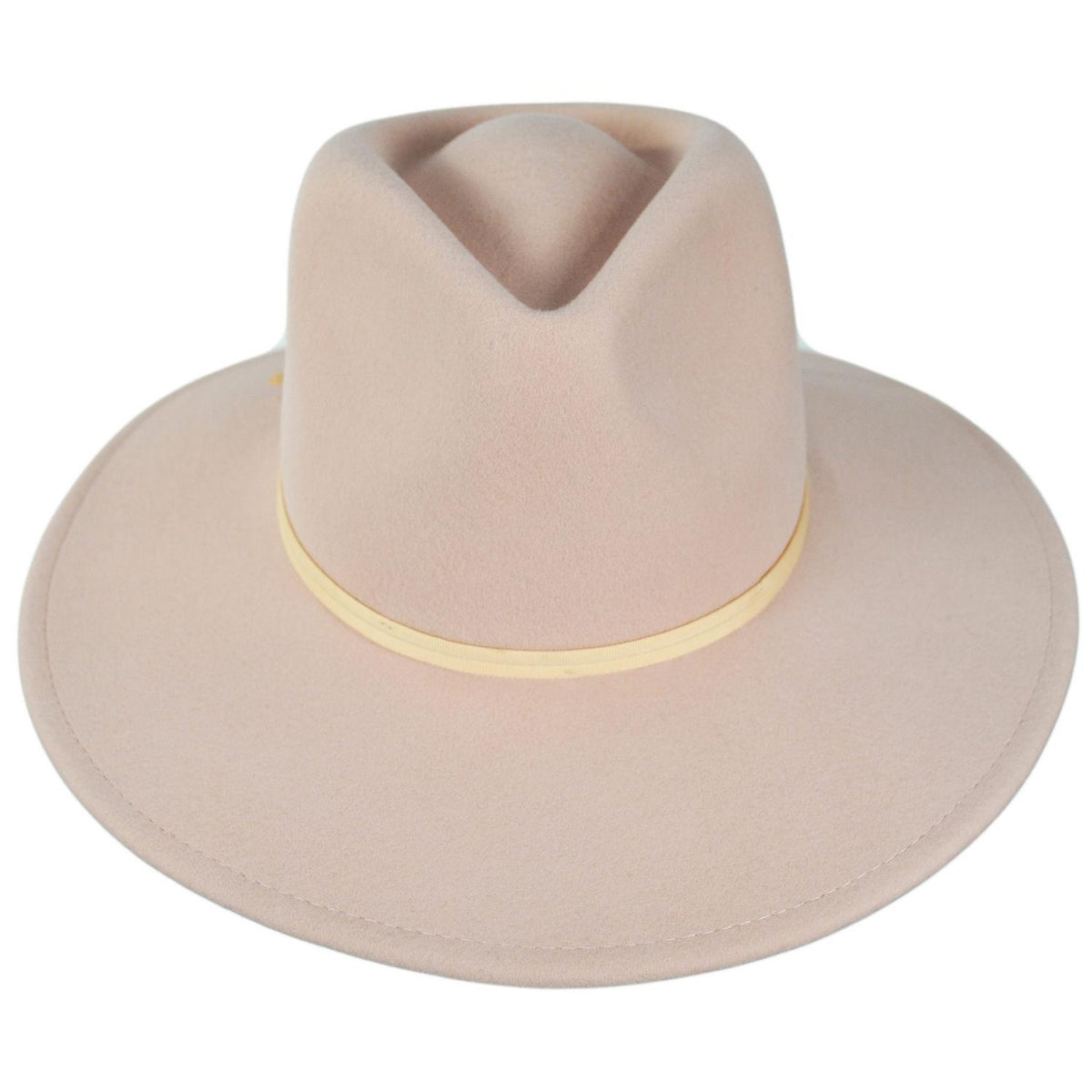 BRIXTON HATS | Juniper Packable Wool Felt Fedora Hat | 123935 | front | BLUSH