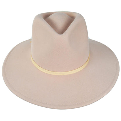 BRIXTON HATS | Juniper Packable Wool Felt Fedora Hat | 123935 | front | BLUSH