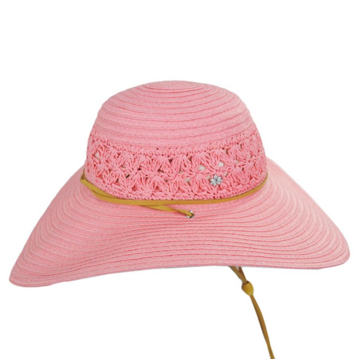 Cappelli | Mary Toyo Straw Swinger Hat | 101275 | profile | CORAL