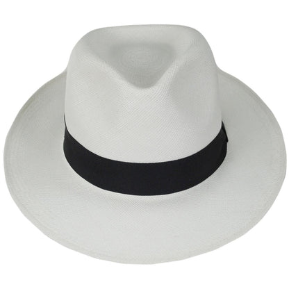 Jaxon Hats | Novo Grade 8 Panama Straw Fedora Hat | 127120 | front | BLEACH