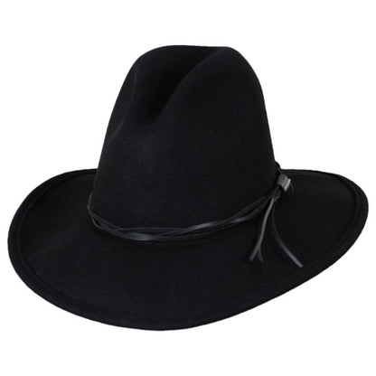 Stetson | Gus Crushable Wool Felt Western Hat | 130725 | lead | BLACK