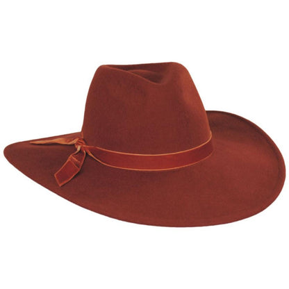 Scala | Calista Wide Brim Wool Felt Fedora Hat