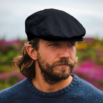 Jaxon Hats | Linen and Cotton Ivy Cap | 167732 | lsmone | BLACK