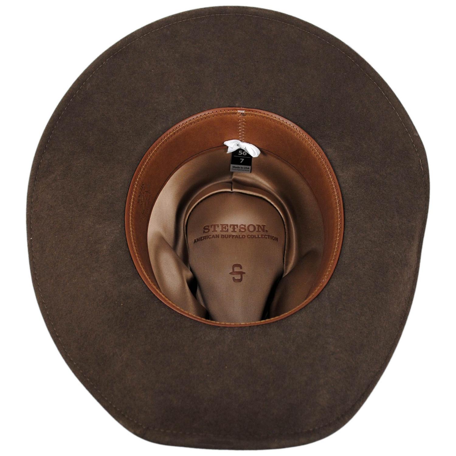 Stetson | Rawhide Buffalo Fur Felt Western Hat | 130626 | under | MINK