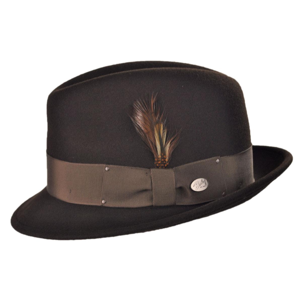 Bailey 1922 | Tino Wool LiteFelt Trilby Fedora Hat | 130008 | profile | BROWN